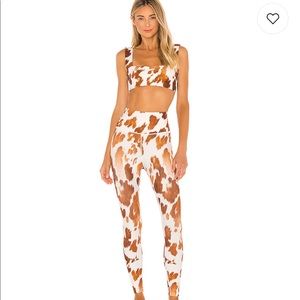 WeWoreWhat Cow Hide Leggings - Small